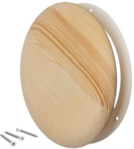 Ø 160 mm trä anemostat – frånluft tillufts tallriksventil – rund ventilationsventil för bastu