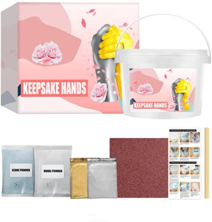Handabdruck Set Für Baby Und Kinder - Hochwertiges Gipsabdruckset Baby Hand Und Fuß - Handabdruck Set Für Erwachsene Kinder, Einen Wunderschönen Handabdruck Oder Fußabdruck