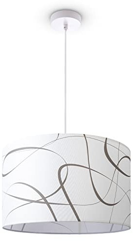 Paco Home Pendellampe Wohnzimmer Pendelleuchte Esstisch Lampenschirm Stoff Modern Abstrakt E27