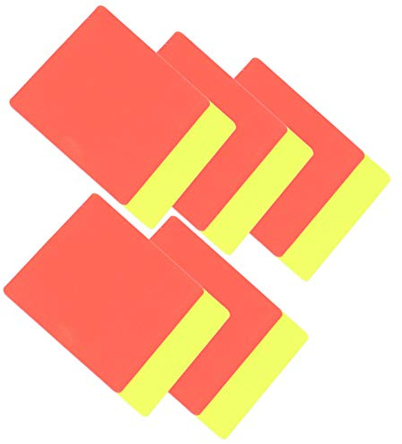 Carte D'arbitre de Football, Cartes Jaune Rouges et Jaunes Cartes D'avertissement et D'éjection de Football Cartes Disciplinaires, pour Le Jeu D'arbitre de Sport de L'école