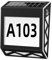 ARTIBETTER 1 Satz Solar Nummernschild Hausadressenschild Hausnummern für draußen solarlampen f�r au�en terassenbeleuchtungen solar Solar-Türnummernleuchte Solarlicht für draußen pp Black