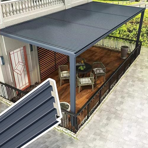 Lamiere per Copertura Tetti 1 2 5 8 Pezzi Pannelli per Tetti, Pannelli per Rivestimenti di Tetti Isolati in Alluminio, Piastre di Copertura per Tegole Impermeabili, Pannelli per Tetti per Gazebo(1pc,1