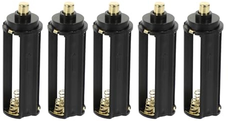 UTHCLO Scatola Portabatterie in Plastica 5 Pezzi per 3 Batterie Aaa, Custodia Compatta Meccanismo a Scatto, Protezione Terminali per Torce Elettriche, Uso Domestico, Campeggio