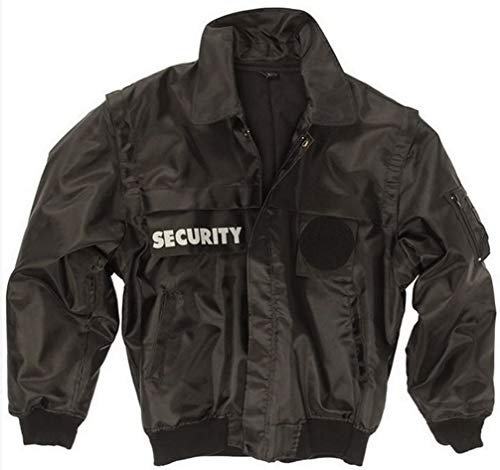 Mil-Tec Mixte Blouson Sécurité Zip-off Noir Veste, Noir, S