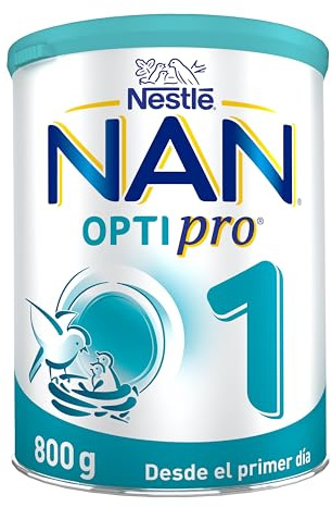 Nestlé NAN OPTIPRO 1 Leche para lactantes, leche de formula desde el primer día, Leche en Polvo, bote de 800g