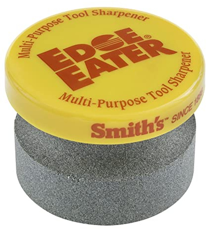 Smith’s 50910 Edge Eater Sharpening Stone – Coarse Grit – Lawn & Garden Tools – Axes, Machetes, Mower Blades, Clippers, Shovels – Handheld Sharpening Puck