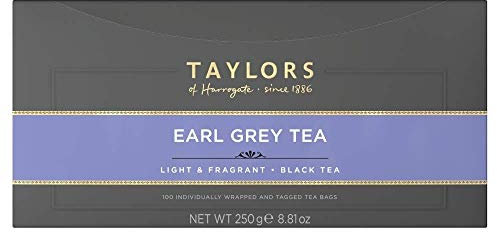 Taylors of Harrogate Earl Grey Tea, 100 Teabags, Pack of 1