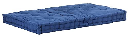 WIFESE Palettenkissen Baumwolle 120×80×10 cm Hellblau Sitzkissen Bank Bankauflage Kissen Outdoor Bierbankauflagen Sitzpolster Bank Sitzauflagen FüR BäNke Sitzauflage Sitzbank Polster