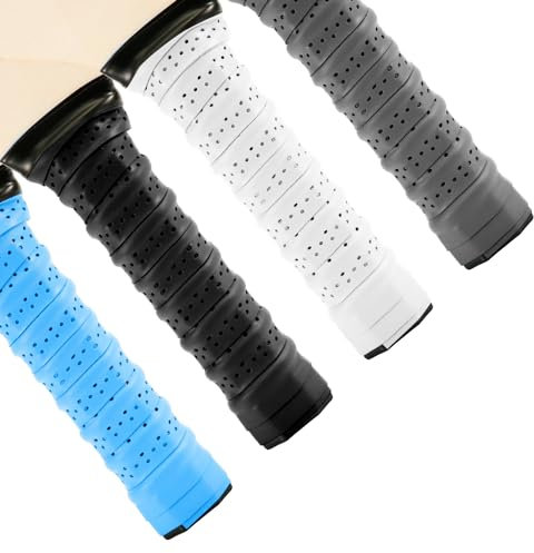 4 Stück Griffband Tennisschläger, Overgrip Tennisschläger Ersatz Feuchtigkeitstransport Komfort Overgrip Tennisschläger rutschfest Griffband für Pickleball-Paddel Badminton