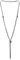 COOLSTEELANDBEYOND Y-Form Y-Kette Silber Schwarz Lariat Halskette Kugelkette Quaste Multi-Strang Lange Kette, 80CM(31.5) Legierung, Unisex, Erwachsene, Damen, Schmuck