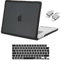 MOSISO Compatible with MacBook Pro 16 inch Case 2025 2024-2021 M4 M3 M2 M1 A3403 A3186 A2991 A2780 A2485, Soft TPU Bumper Anti-scratch&Anti-Fingerprint Hard Shell &Keyboard Skin&Type C, Black