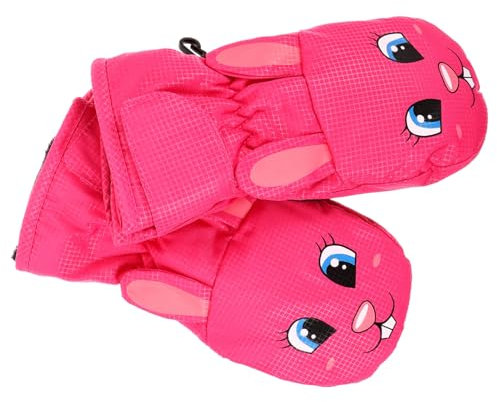 VANZACK Schihandschuh Junge Mädchen Winter Skifäustlinge Für Junge Mädchen Fäustling Skihandschuh Handschuhe Outdoor Sport Skifäustlinge Mit Rutschfester Textur