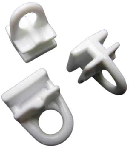 Curtain Track Gliders Pole Runners Drape Fabric Rail Tape Hooks Effortless Gliding Curtain Rail Slider Hooks Rod Slides Rollers for Window Door Shower Pack of 20