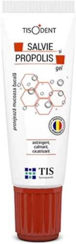 TIS Gum Gel con Salvia e Propoli 20ml - cicatrizzante, lenitivo per la mucosa, effetto curativo e lenitivo per la cura delle gengive sensibili, protettivo per cavo orale per protesi fisse o rimovibili