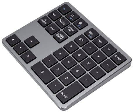LICAEVEY Teclado Numérico Bluetooth con 35 Teclas (Black)