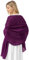 Bridesmay Femme écharpe Châle Foulard Etole Pashmina en Mousseline unicolore pour Robe de Soirée Mariage Mariée Cérémonie Cocktail Grape M