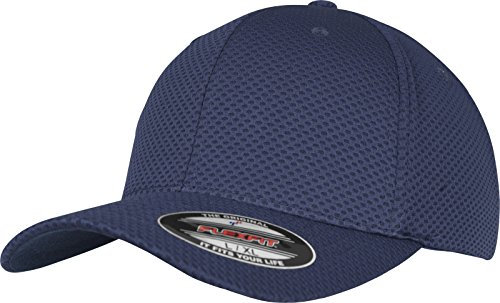 Flexfit Unisex 6584-Flexfit 3D Hexagon Jersey Cap Kape, Navy, S/M