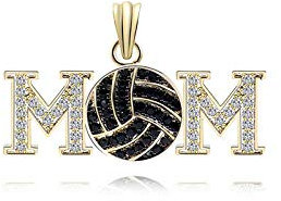 Collier Zircon Collier Carte Pendentif Maman Emirates Véritable Rap en Or Tempérament Tendances, A