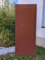 Garten Sichtschutz Metall Rost 50*H125cm + Edelstahl Stainless Steel Garten Hausnummer(Optional) Rostfrei Gartendeko Materialstärke:2mm 8.5*H15cm (Hausnummer: 3)