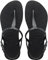 Havaianas Twist, Flache Sandale, Black,