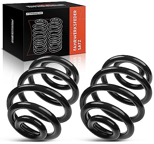 Frankberg 2x Feder Fahrwerksfedern Hinterachse Links Rechts Kompatibel mit 3er Compact E46 316 318 320 325 Schrägheck 2001-2005 Replace# 33531095710