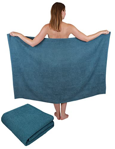 Betz Maxi Duschtuch Berlin – großes Frottee Duschtuch 100x200 cm aus 100% Baumwolle – saugstark & weich – hochwertiges, pflegeleichtes Handtuch für Damen & Herren Farbe taubenblau