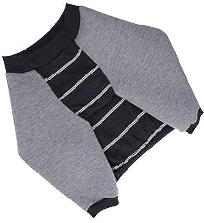 Fhtahun Hunde Kleidung Kleine Mittelgroße Große Hunde Pullover Shirts Beruhigungsweste Hunde Erholungsanzug Haustier Bekleidung (Black, S)