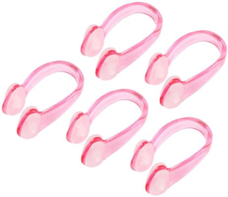 GOOHOCHY Nasenklammer Schwimmen Kinder Schwimmmasken Nasenklammern Für Erwachsene Und rutschfeste wasserdichte Nasenstöpsel Für Entspanntes Schwimmen Leichte Und Komfortable Schwimmzubehör Pink Mit