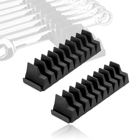 Wrench Organizer for Tool Box,20Pcs Modular Wrenchs Organizer Wrench Holder,Magnetic Wrench Rack Tool ,Professional Grade Modular Wrench Organizers Fits,Wall-Mounted Pliers Holder for Wrench Storage