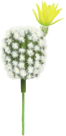 Laroal Mini Cactus Artificiale succulento Decorazione Palla di Cactus simulato con Fiori Finti succulenti per Matrimonio Ufficio casa davanzale Fotografia Puntelli