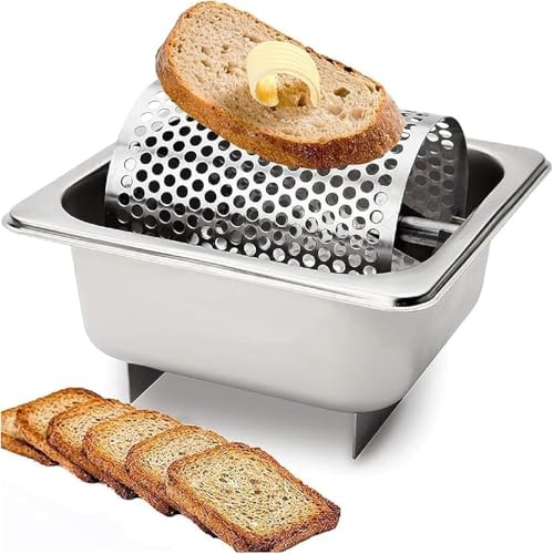 Esparcidor de rodillo de mantequilla, dispensador de mantequilla giratorio de acero inoxidable, fácil de limpiar con gran capacidad para uso en cocina, perfecto para pan de maíz y filetes