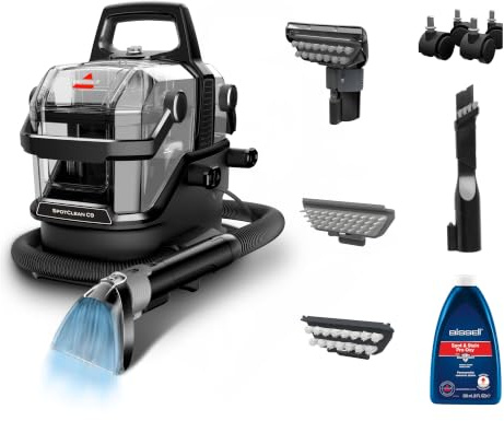 BISSELL SpotClean C9 SmartMix Portable Deep Cleaner 3911E | Portable upholstery and stain cleaner with SmartMix Tank, for carpets, stairs, and upholstery, Corded