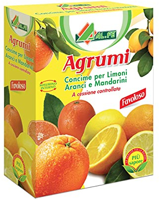 AGRUMI al.Fe. Concime per agrumi, nutre Fino a 4 Mesi. Ricco di Tutti Gli Elementi nutritivi. 1 kg