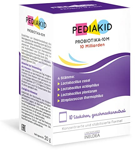 PEDIAKID Probiotiques-10M - Rééquilibre la Flore intestinale 10 sachets