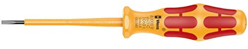 Wera 1060 i VDE-isolierter Kraftform Schlitz-Schraubendreher, 0,4 x 2,5 x 80 mm