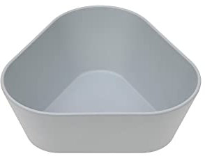 LÄSSIG Kinder Schüssel ohne Melamin, BPA-frei, aus Biokomposit/Bowl Geo, grey-blue