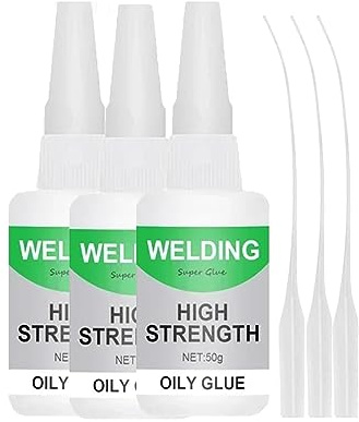 150ML Welding High-Strength Oily Glue, Jue-Fish Multifunctional Glue, Universal Super Glue, Instant Bonding, Strong Adhesion, Repairs Last Long Time for Metal, Wood, Ceramics,Leather, Glass (3PCS)