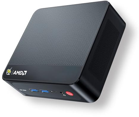 Beelink SER5 Pro Mini PC AMD Ryzen 7 5825U(8C/16T,up to 4.5GHz), 32GB DDR4 1TB M.2 PCIe3.0 SSD, 4K Triple Display, HDMI, DP, USB-C, WiFi 6, BT5.2, LAN 2.5G, Mini Computer Windows 11 Pro