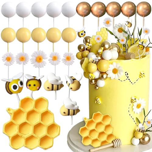 JeVenis decoracion de tartas de abejas decoracion de combos de miel abejitas para decoracion abejitas para decoracion abejitas para decoracion para babyshower cumpleaños bridal shower