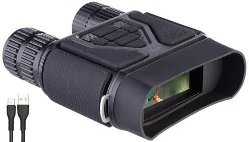 Zavarius Nachtsichtkamera: Binokulares Akku-Nachtsichtgerät, 4K-Kamera, Farbnachtsicht, microSD (Fernglas mit Nachtsichtgerät, mit Aufnahme, Überwachungskamera)