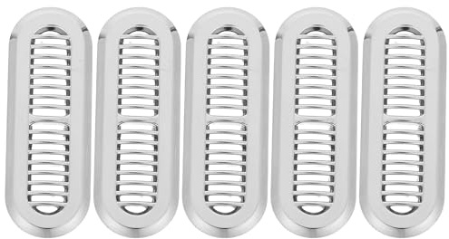 LIFKICH Cubierta para Rebosadero de Fregadero Filtro de Malla Fina, 5 Tapas Inserto Largo, Accesorio Funcional para Lavabo de Baño y Cocina