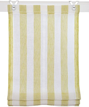 Raffrollo/Ösenrollo Bornholm grün Marc Öse K ca. 60 * 130 cm