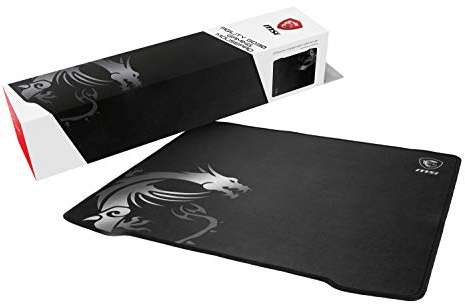 msi Ultra-Smooth Low-Friction Textile Surface Natural Rubber Base Extra Soft Comfortable Touch Anti-Slip Gaming Mouse Pad (Agility GD30)