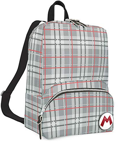Controller Gear Animal Crossing Nintendo Switch Mini-Rucksack, Super Mario: Mario Plaid, Auf Reisen