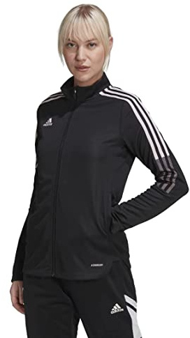 adidas womens Tiro 21 Track Jacket, Black/Clear Pink, X-Small US