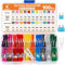 Jorest 100Pcs Car Fuse Assorted Kit, 56 Mini Blade Fuses + 44 Standard Automotive 1 Puller – 11 Specifications Mixed Auto for Car/Caravan：2Amp 3A 5A 7.5A 10A 15A 20A 25A 30A 35A 40A