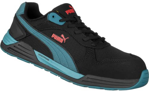 PUMA Baskets de sécurité Frontside S1P Noires/Bleues - Pointure 43