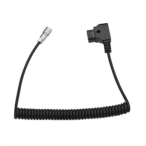 Topcine D-Tap Ptap auf Weipu 2Pin BMPCC 4K 6K Pro Stromkabel Spiralkabel kompatibel für Gold Vmount Akku