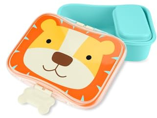 Skip Hop Boite Repas Enfant - Enfants 3 Ans et Plus - 1 Lunch Box Enfant Avec Boite à Goûter Verrouillable - Pour l'Autonomie Alimentaire, la Motricité - Clip Pratique, Facile à Ouvrir, Sans BPA