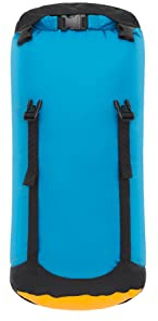 SEA TO SUMMIT - Evac Compression Dry Bag S 8L - Award Winning Waterproof Storage - Lightweight - Roll-Top - Recycled Fabric - Backpacking & Kayaking - 19.2 x 17.8 x 39.4cm - TurkishTile Blue - 113g